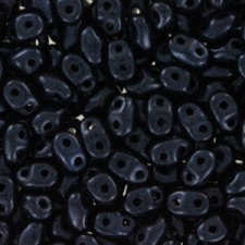 Matubo MiniDuo Perlen 4x2.5mm Metallic suede - dark blue
